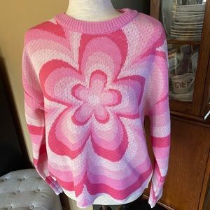 Flower Power Cropped Sweater
